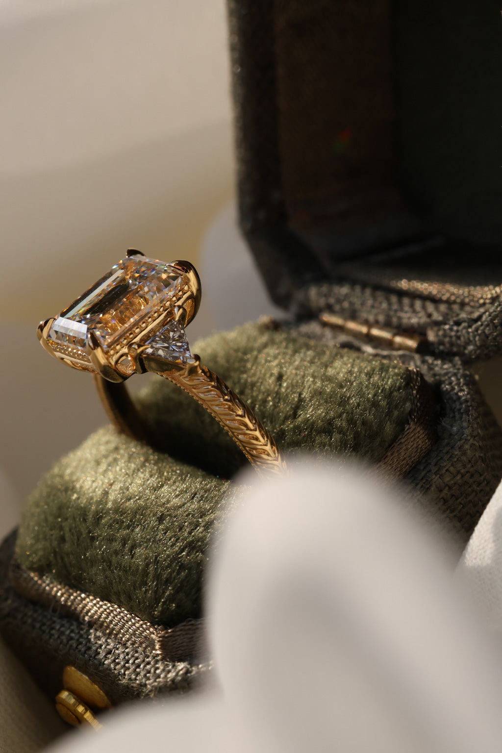 No. 12 Emerald Cut Diamond Engagement Ring