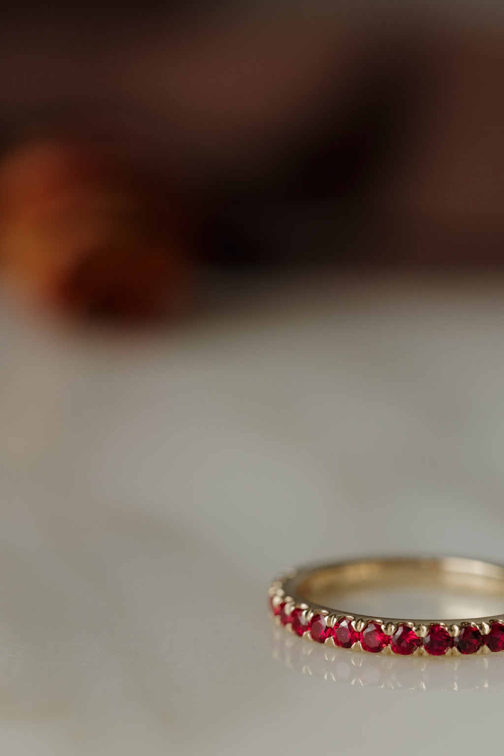 French Pave Ruby Band