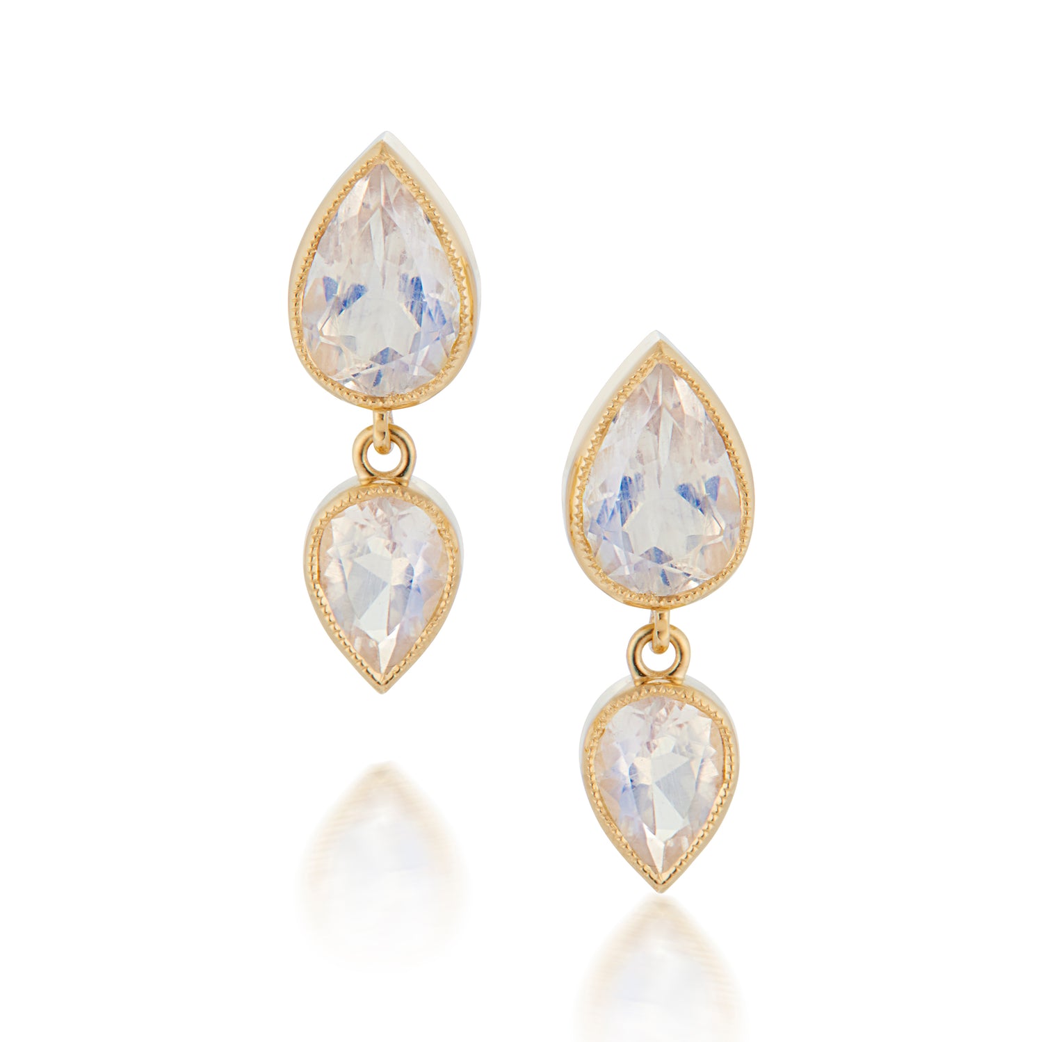 Moonstone Moondrop Earrings