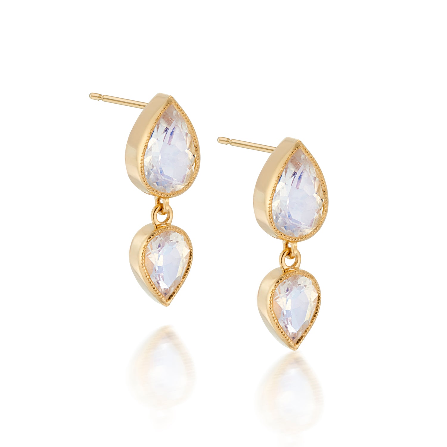 Moonstone Moondrop Earrings