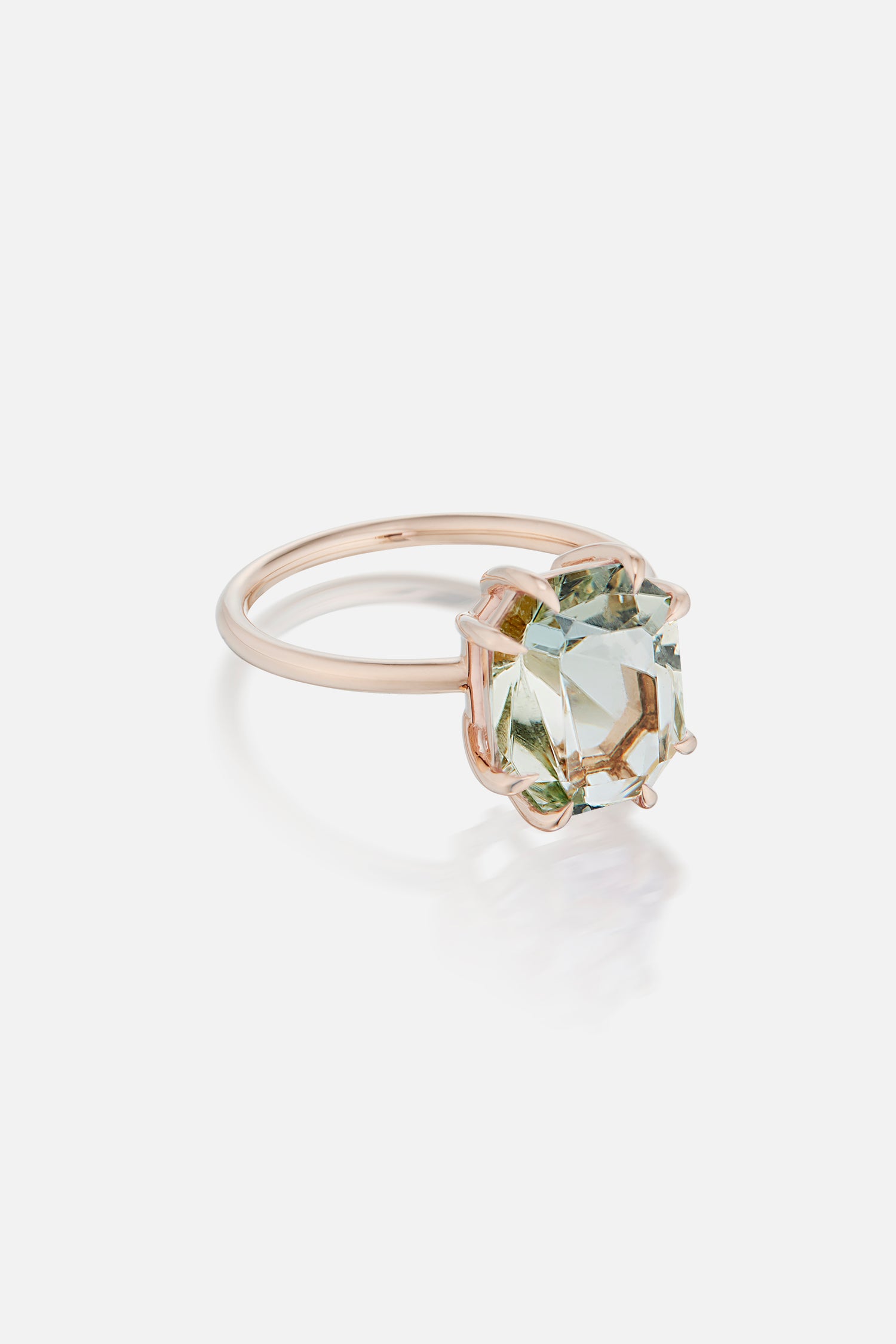 Green Amethyst Chloe Ring