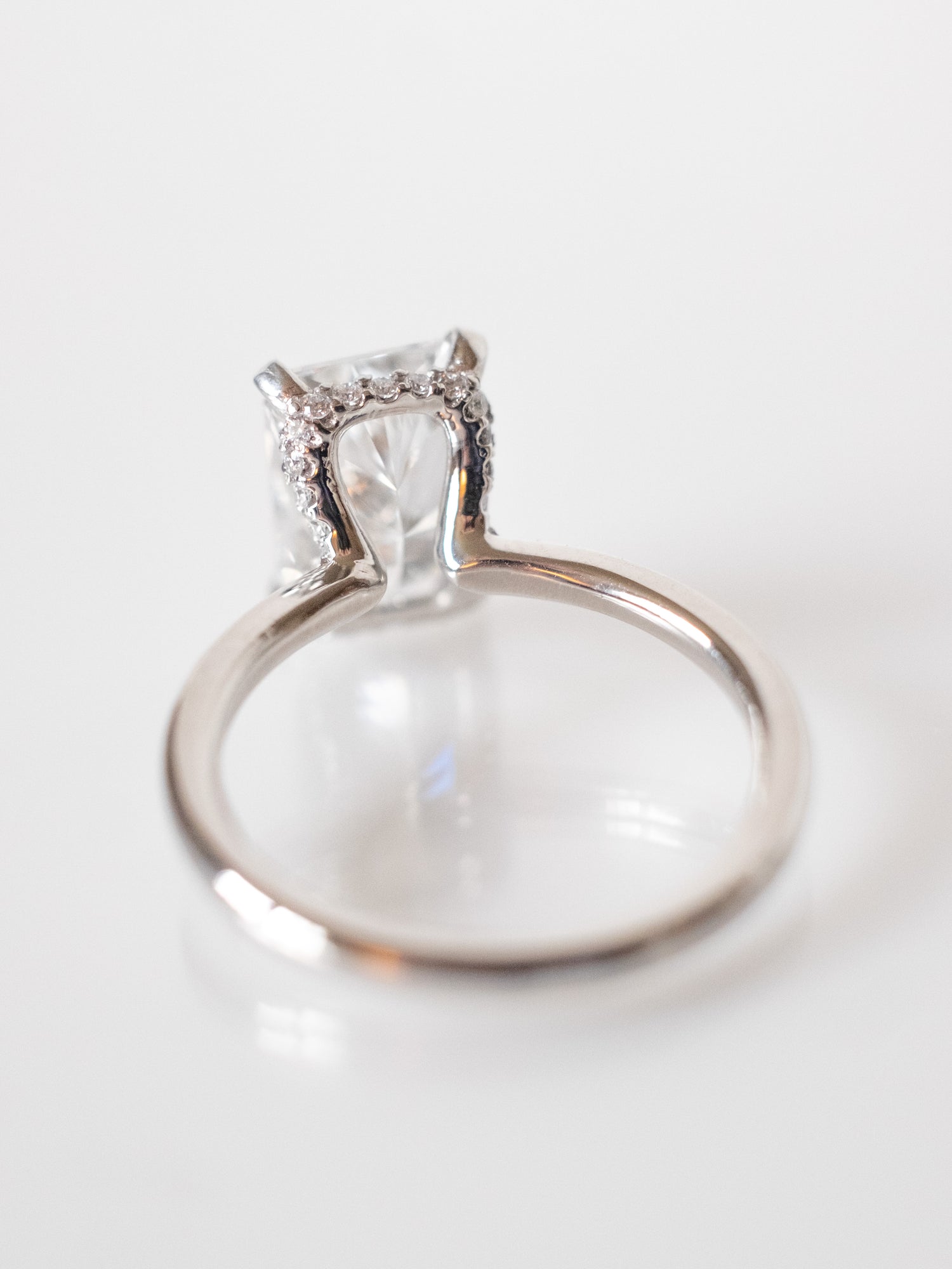 Radiant Cut Platinum Engagement Ring | Bespoke