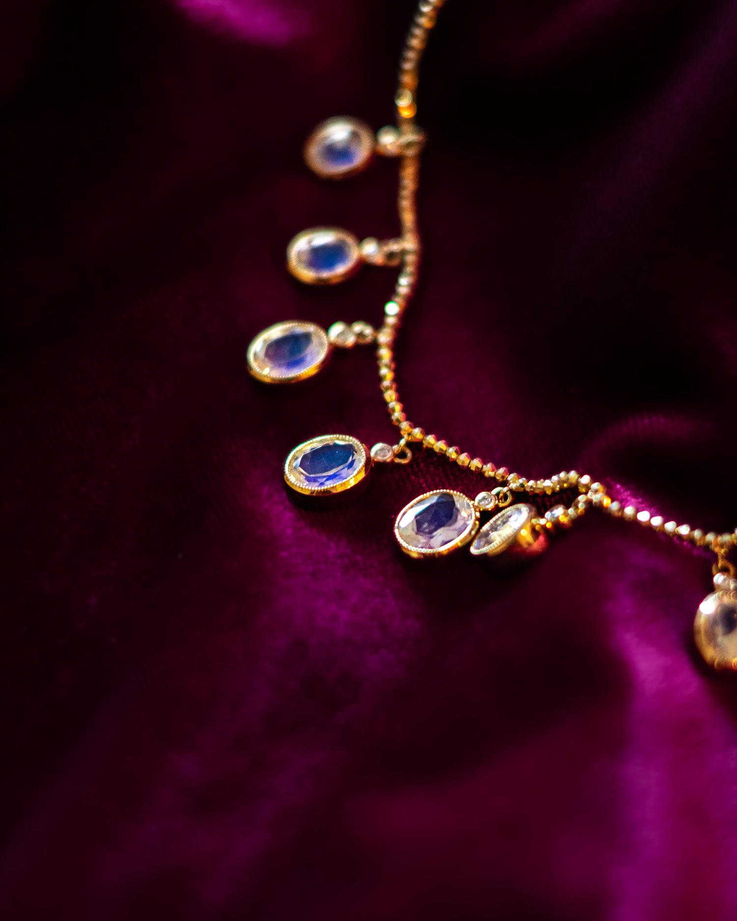 Moonstone Moon River Necklace