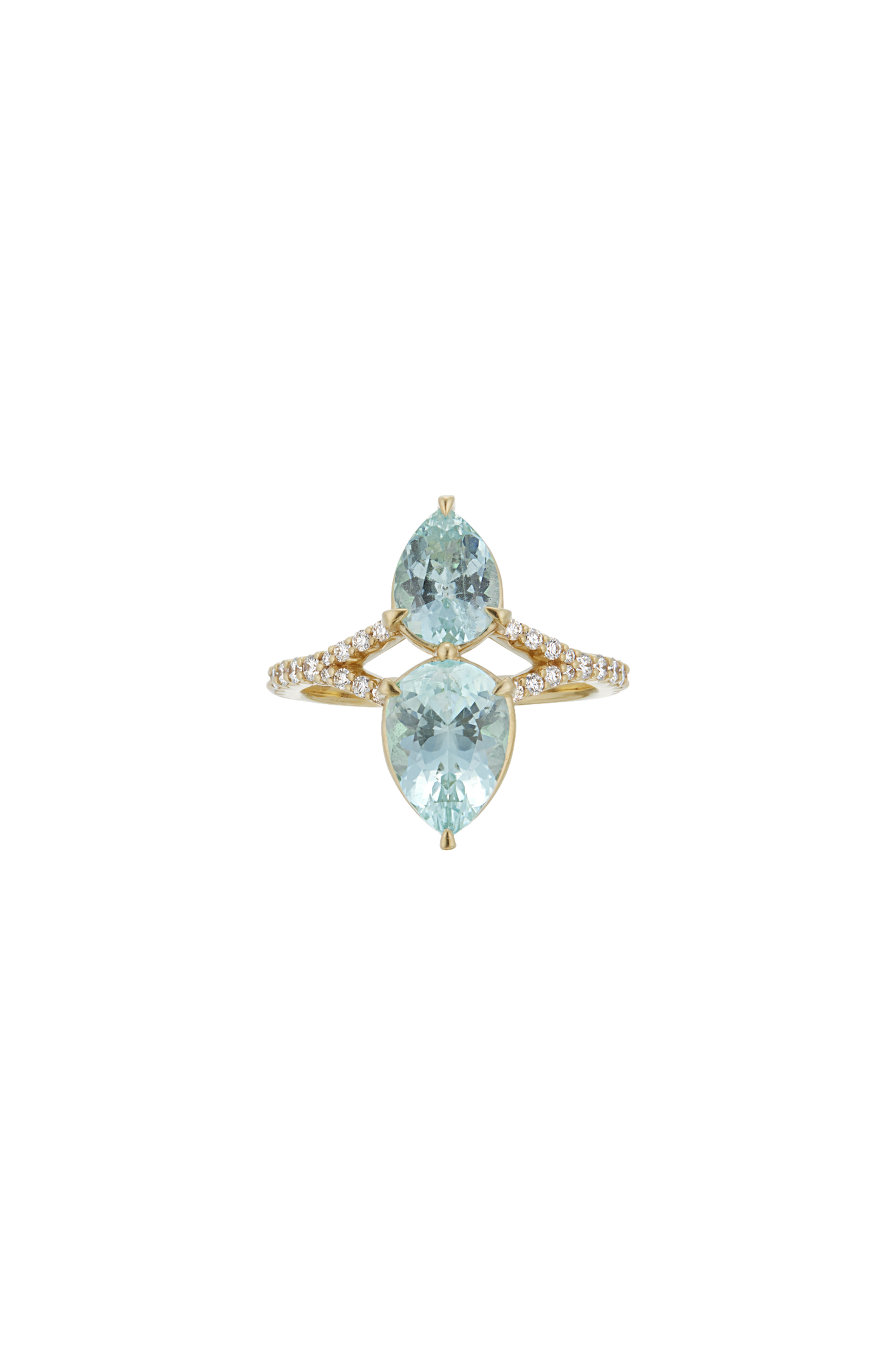 Aquamarine Reflection Ring