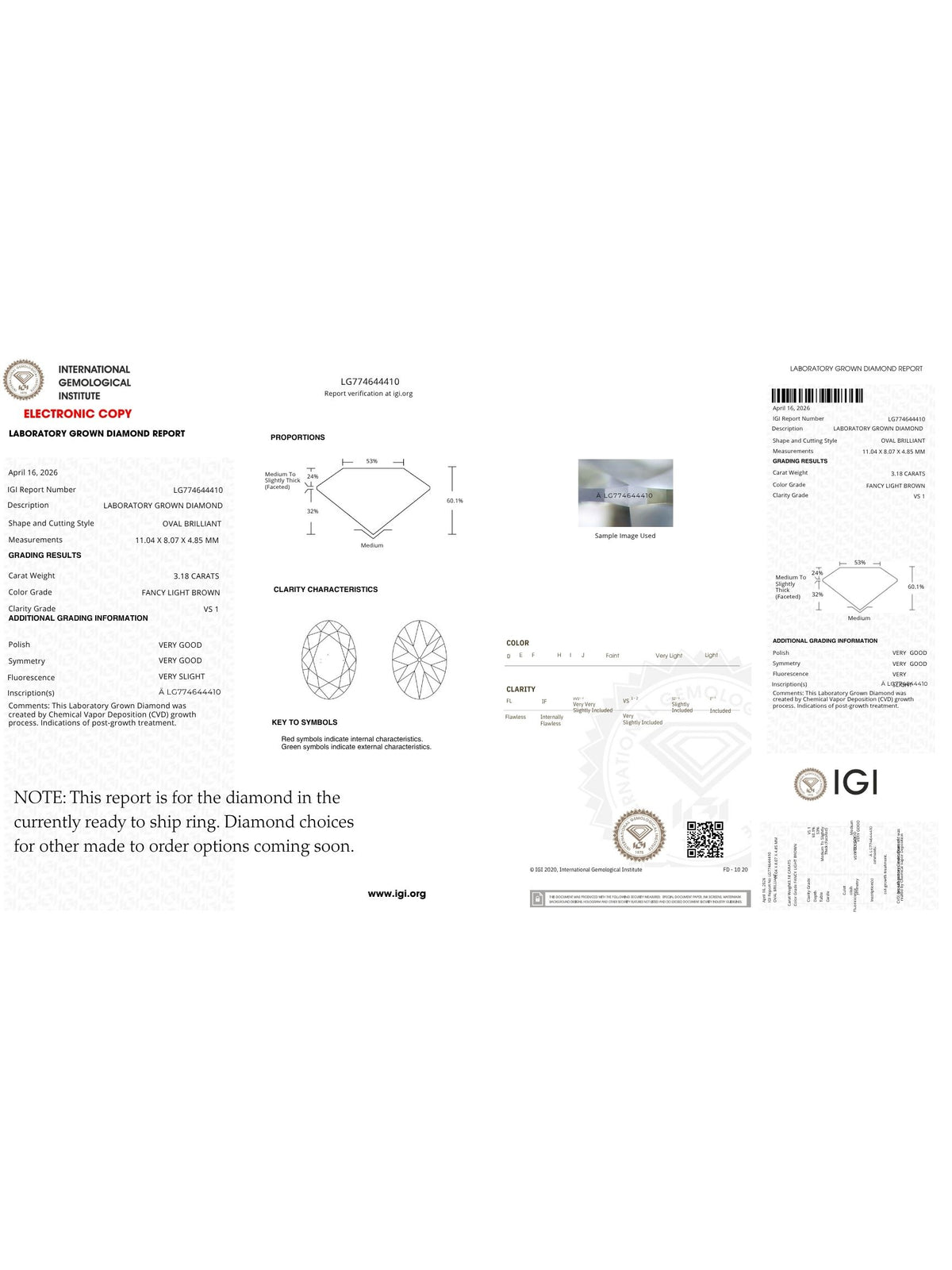 No. 20 Champagne Old Mine Oval Diamond Ring