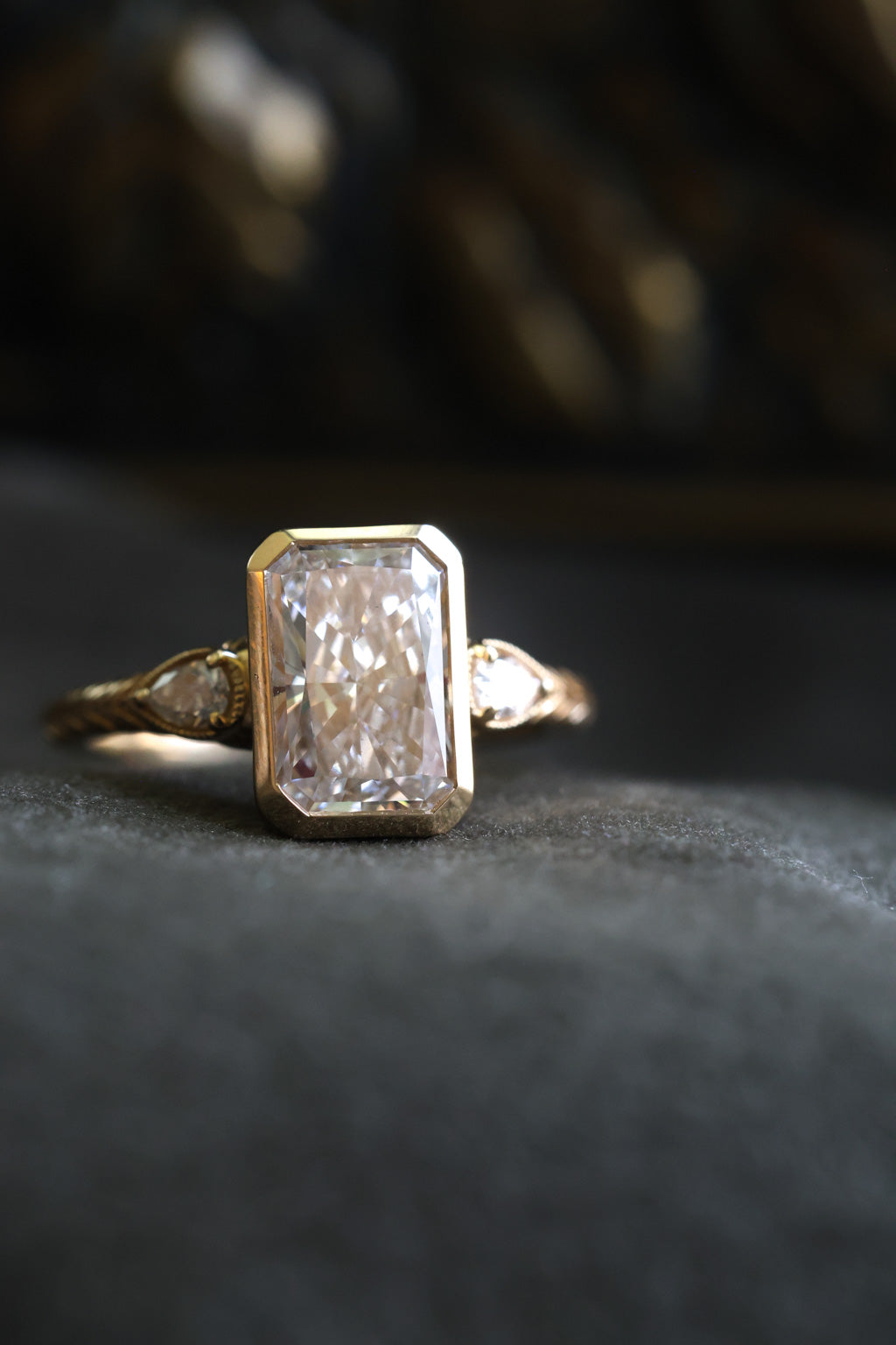No. 16 Bezel Set Ring in Radiant Cut