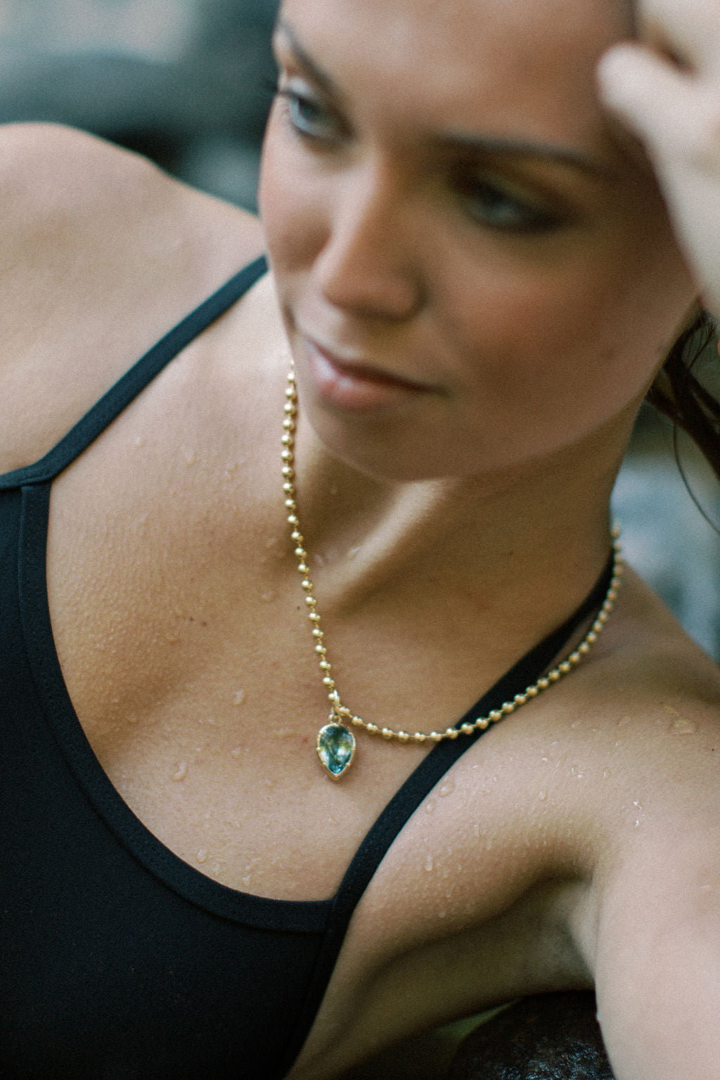 Adaline OOAK Aquamarine Pendant | Ready to Ship