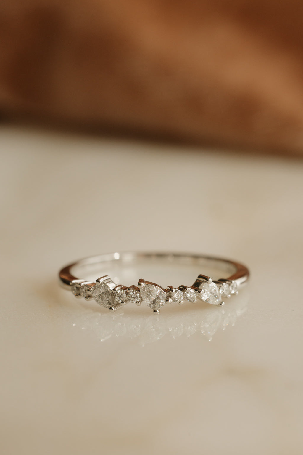 Diamond Alternating Pear Band