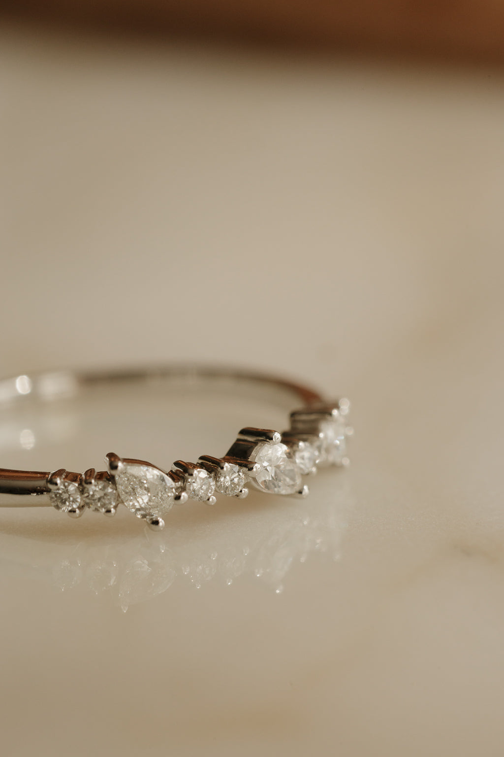 Diamond Alternating Pear Band