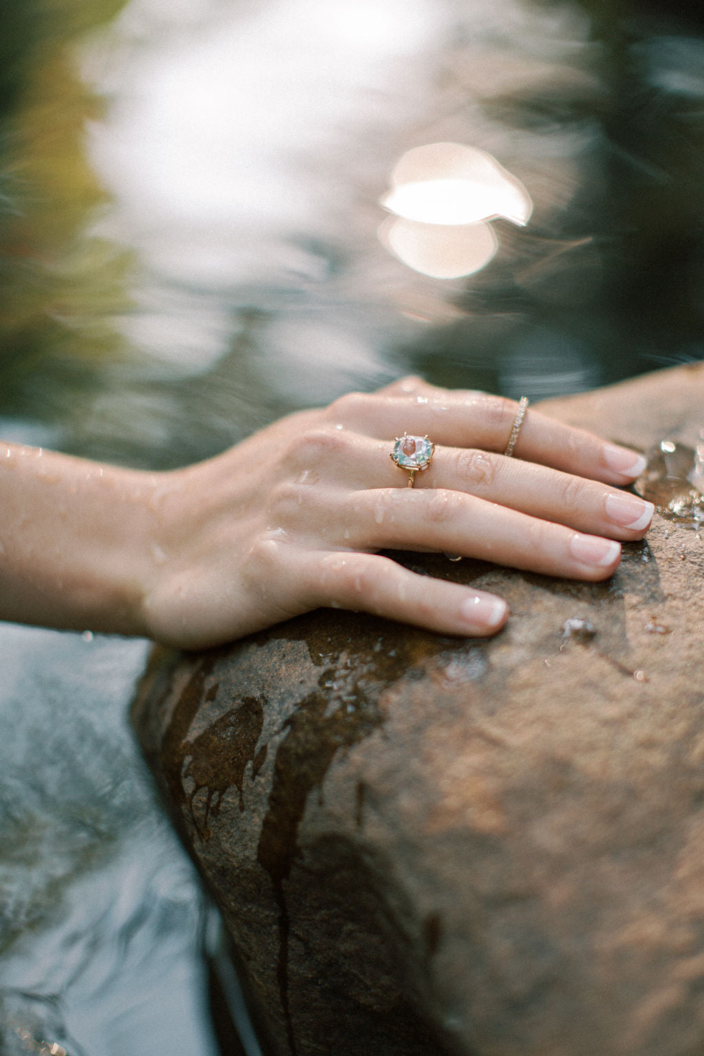Blue Topaz Chloe Ring