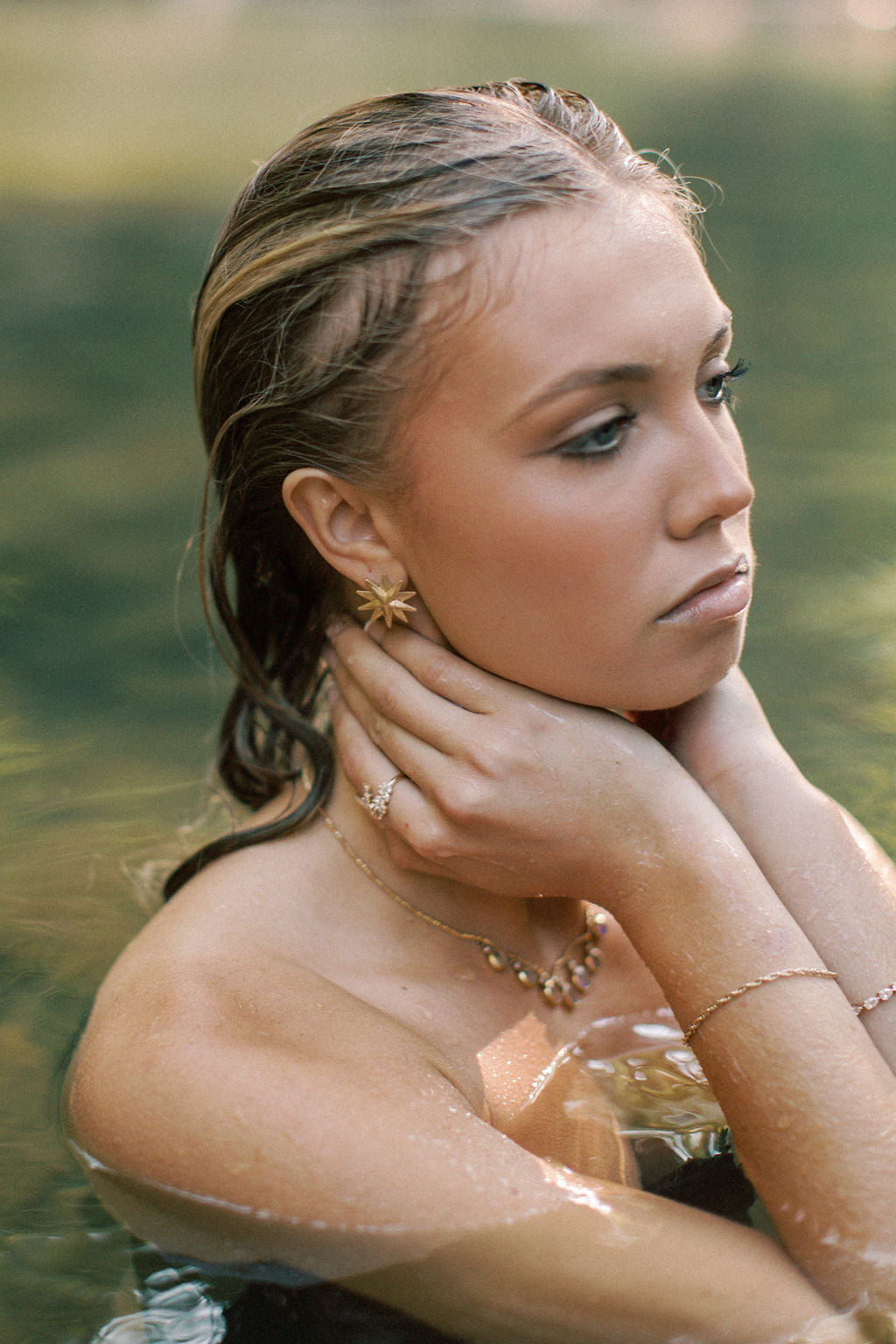 Moonstone Moon River Necklace