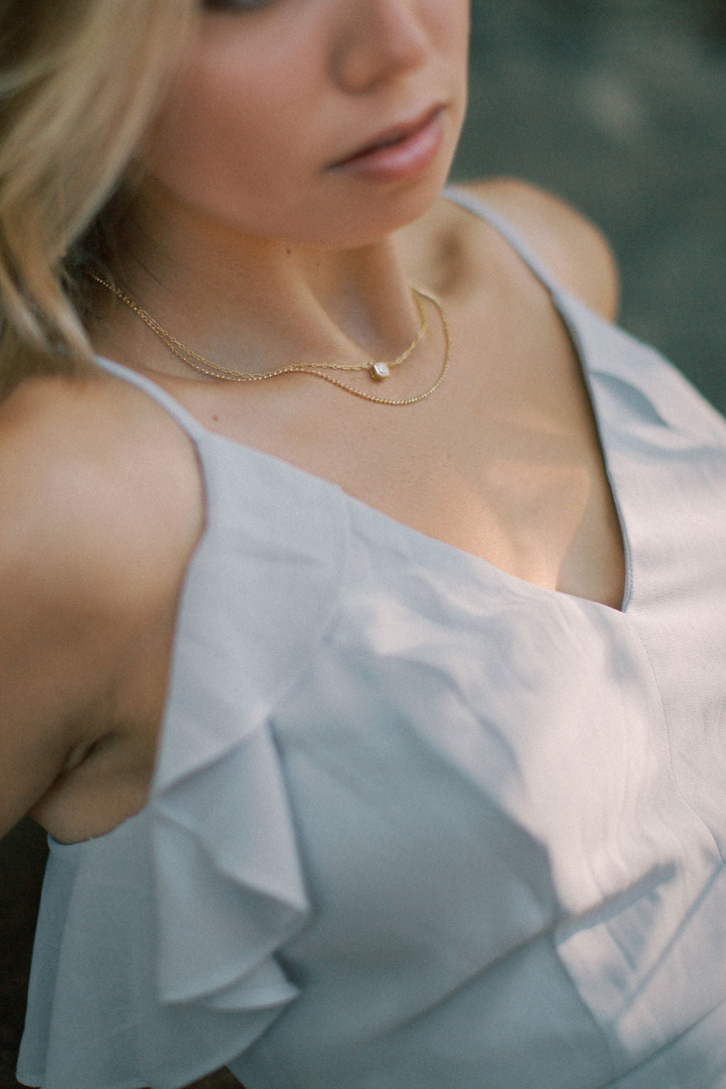 Asscher Diamond Necklace