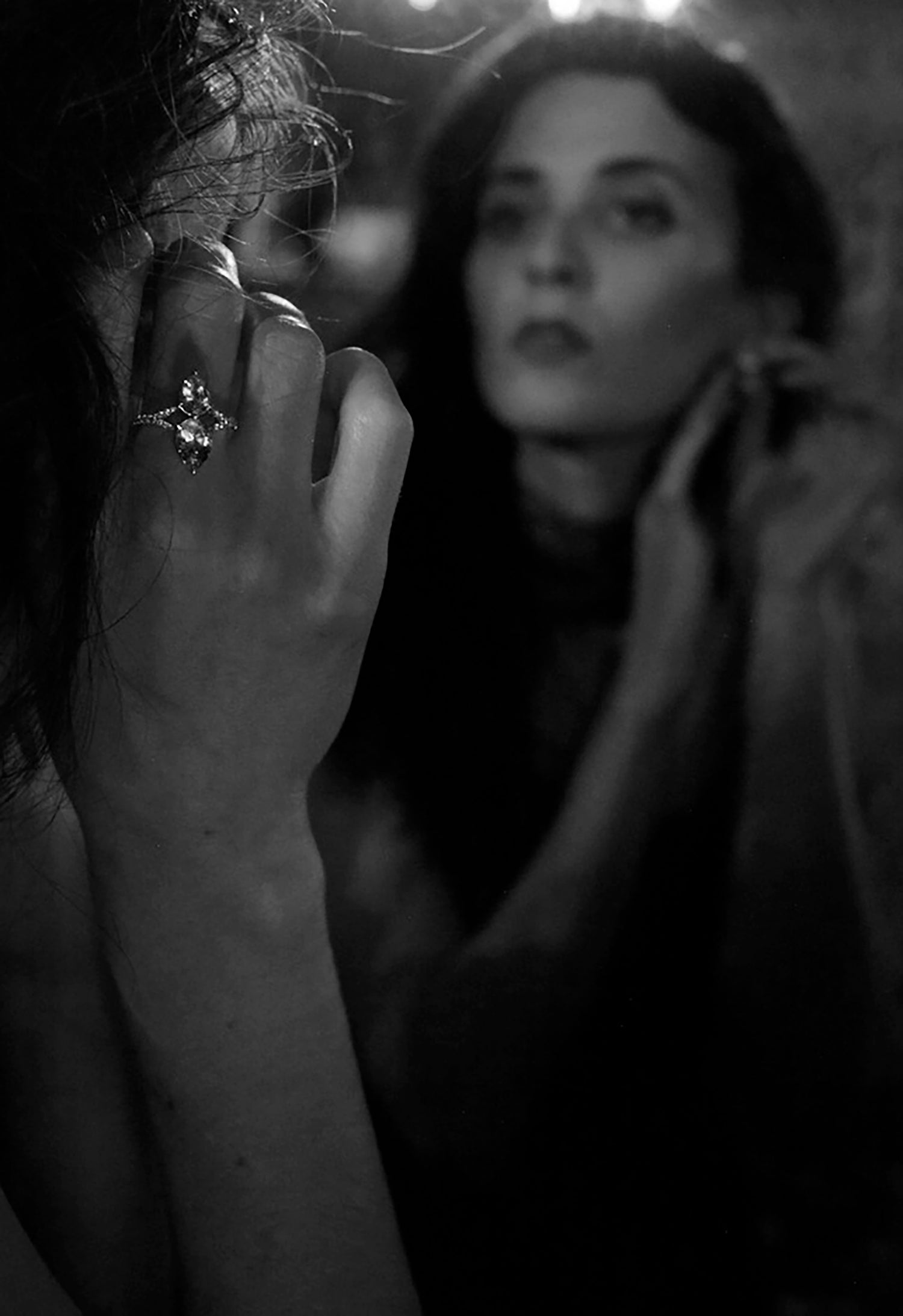 Aquamarine Reflection Ring