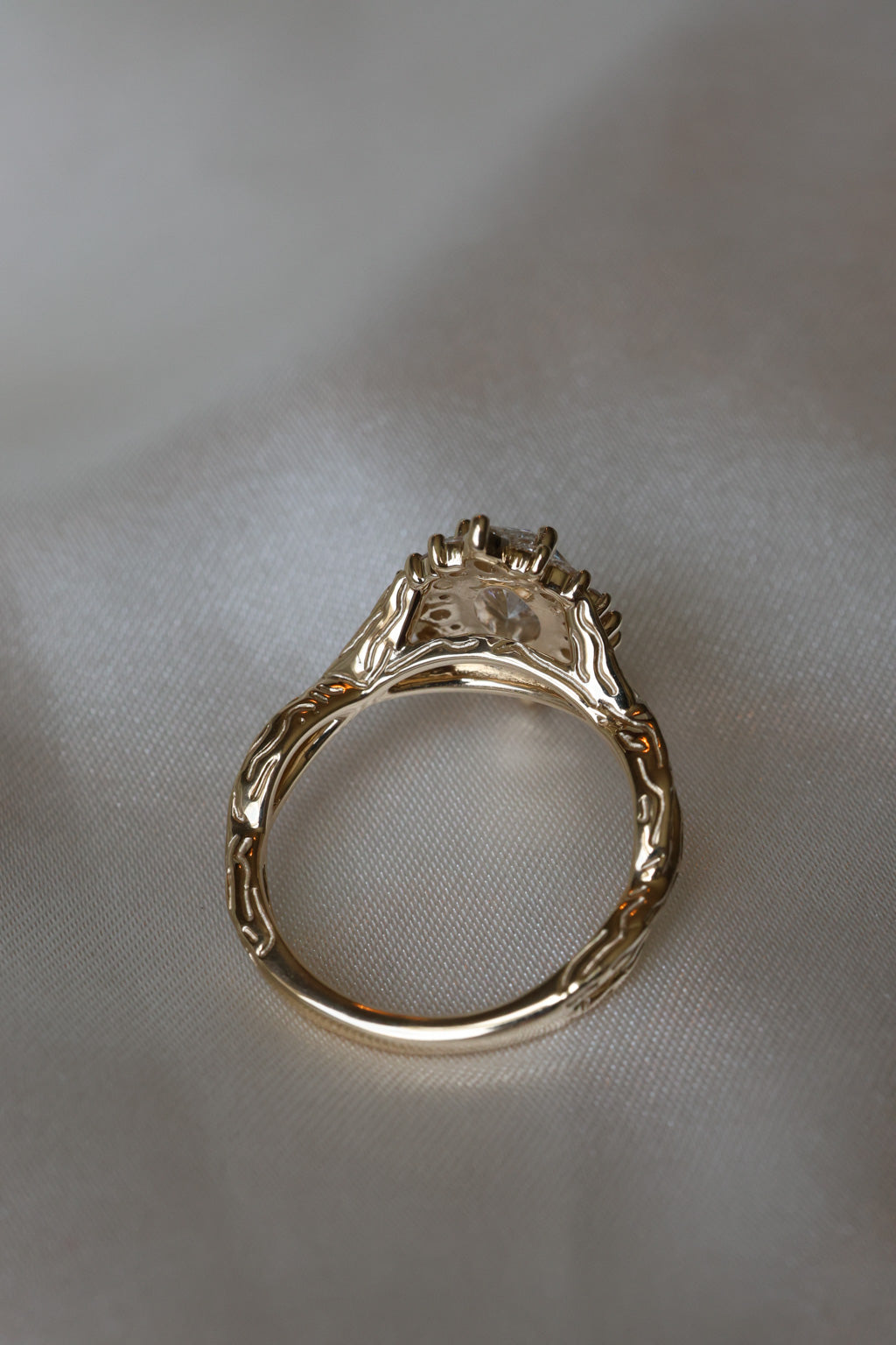 No. 18 Oval Halo Diamond Ring