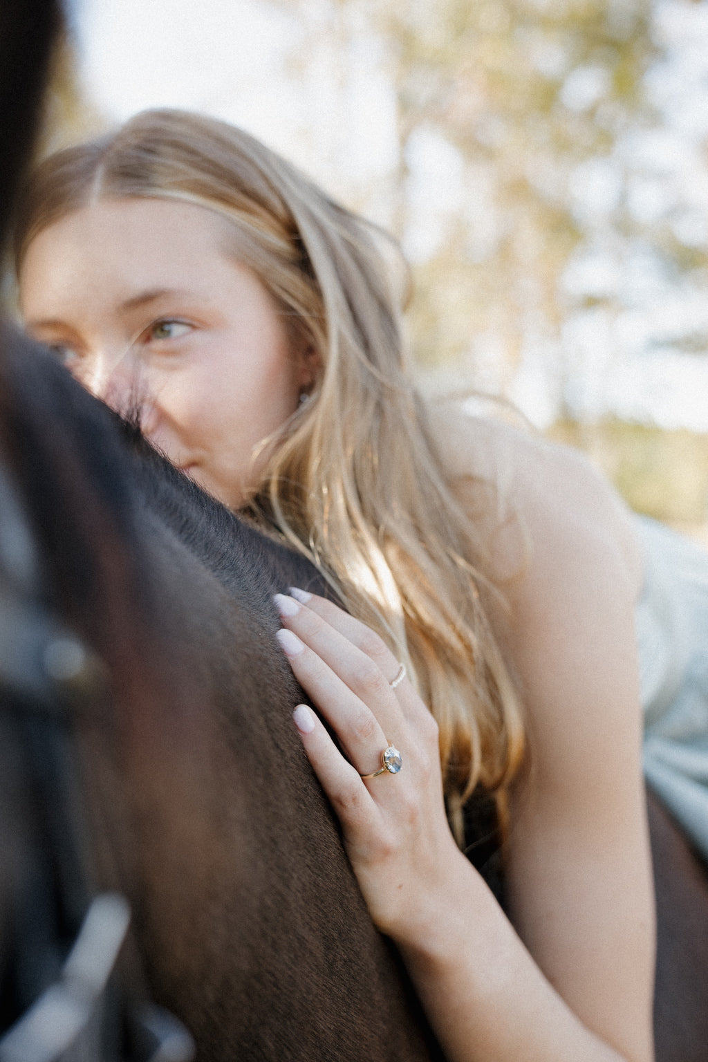 No. 04 Collet Set Ring in Ceylon Sapphire
