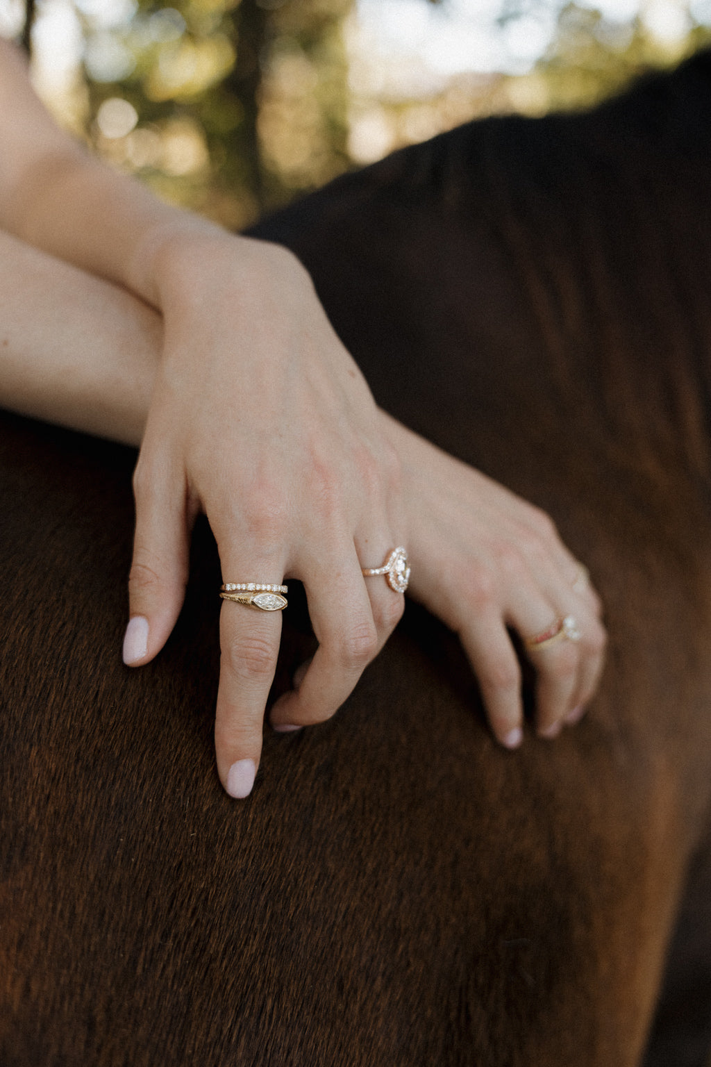 No. 06 Marquise Diamond East-West Engagement Ring