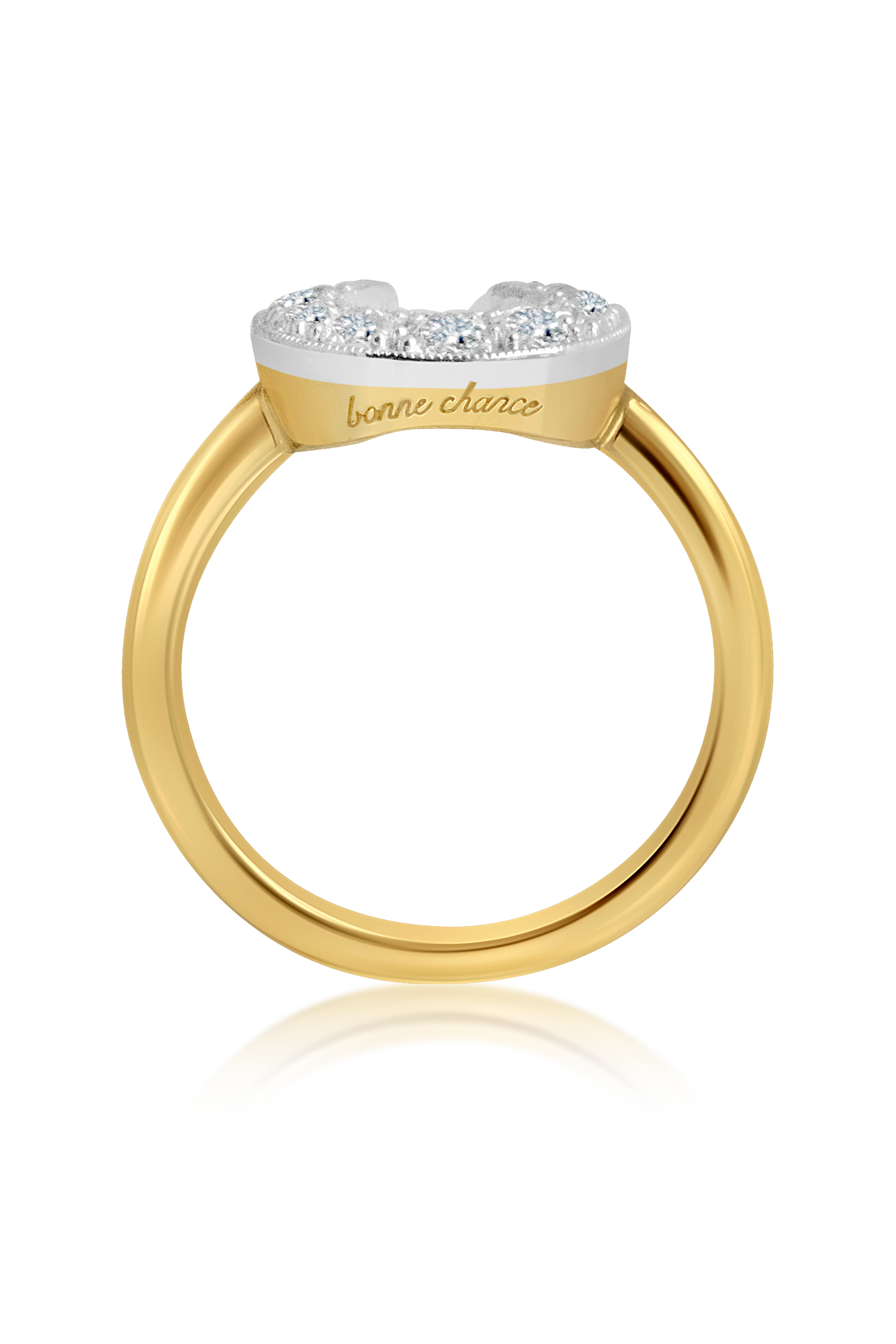 Bonne Chance Diamond Horseshoe Ring