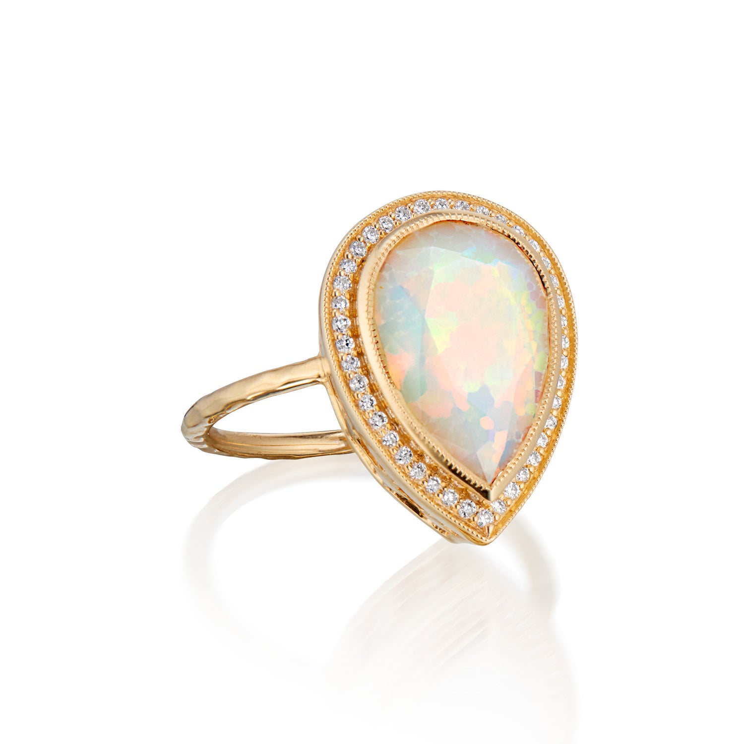 Prive Pear Opal Starfall Ring