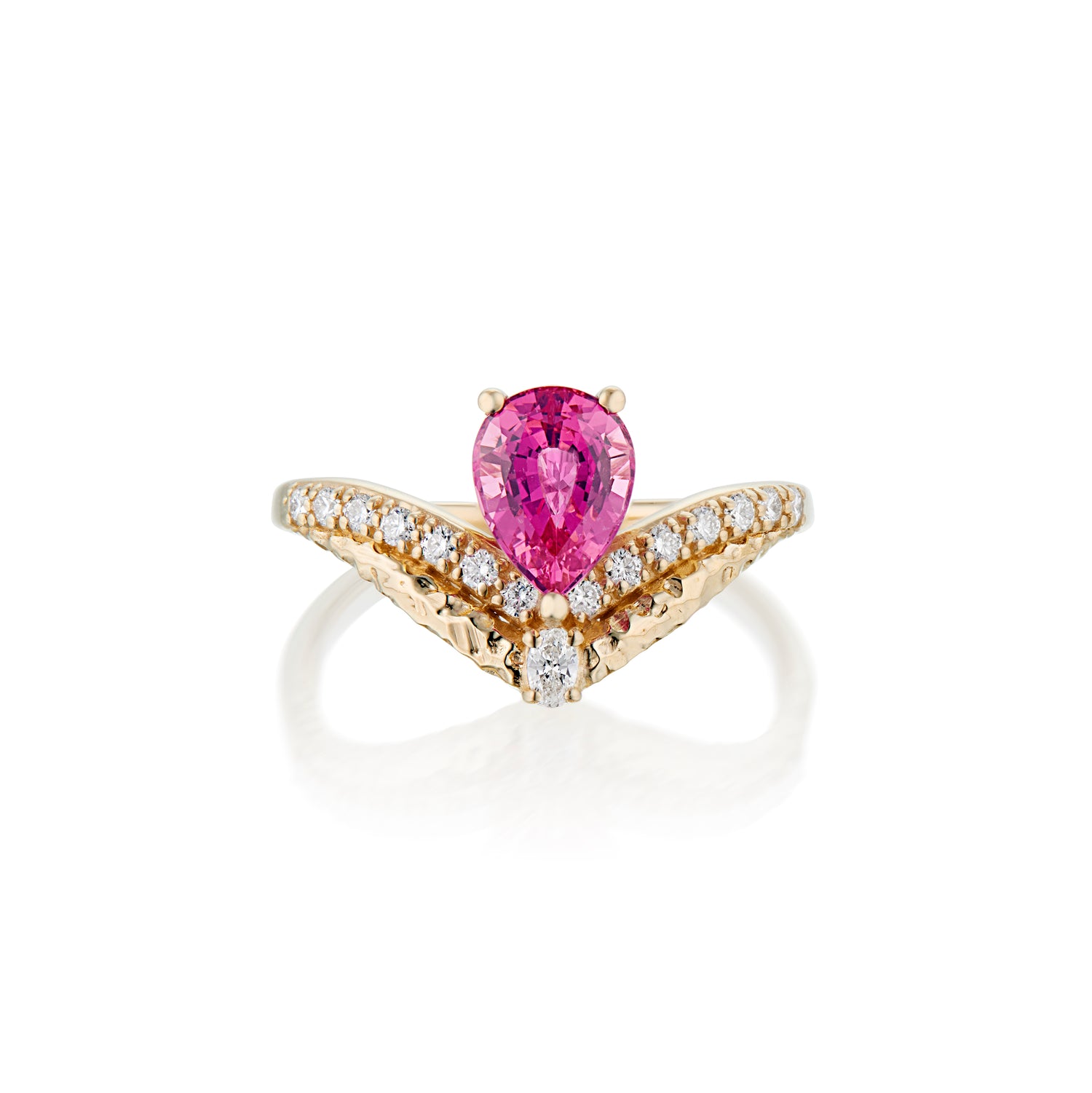 Pink Spinel & Diamond Jasmine Ring