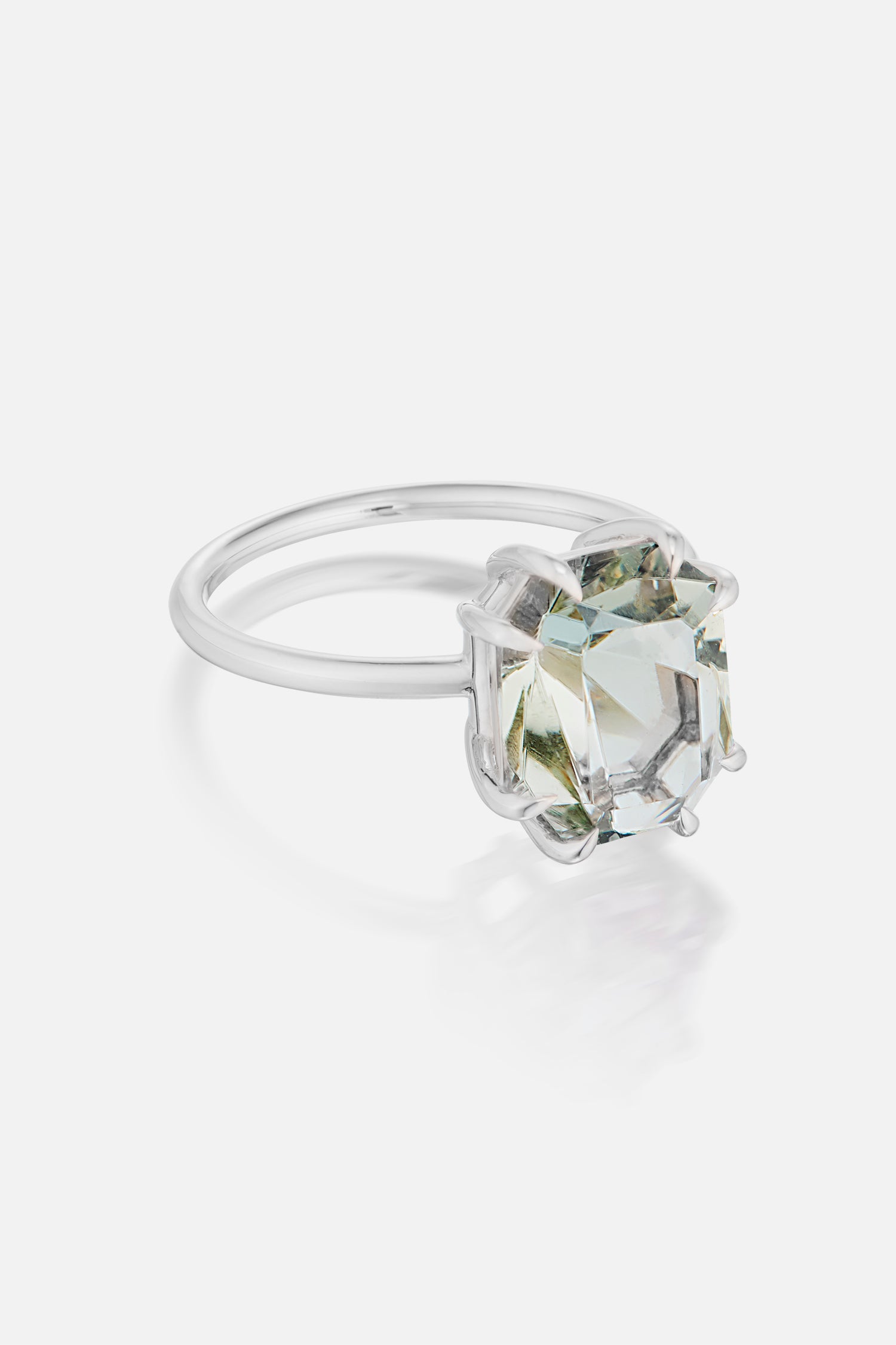 Green Amethyst Chloe Ring
