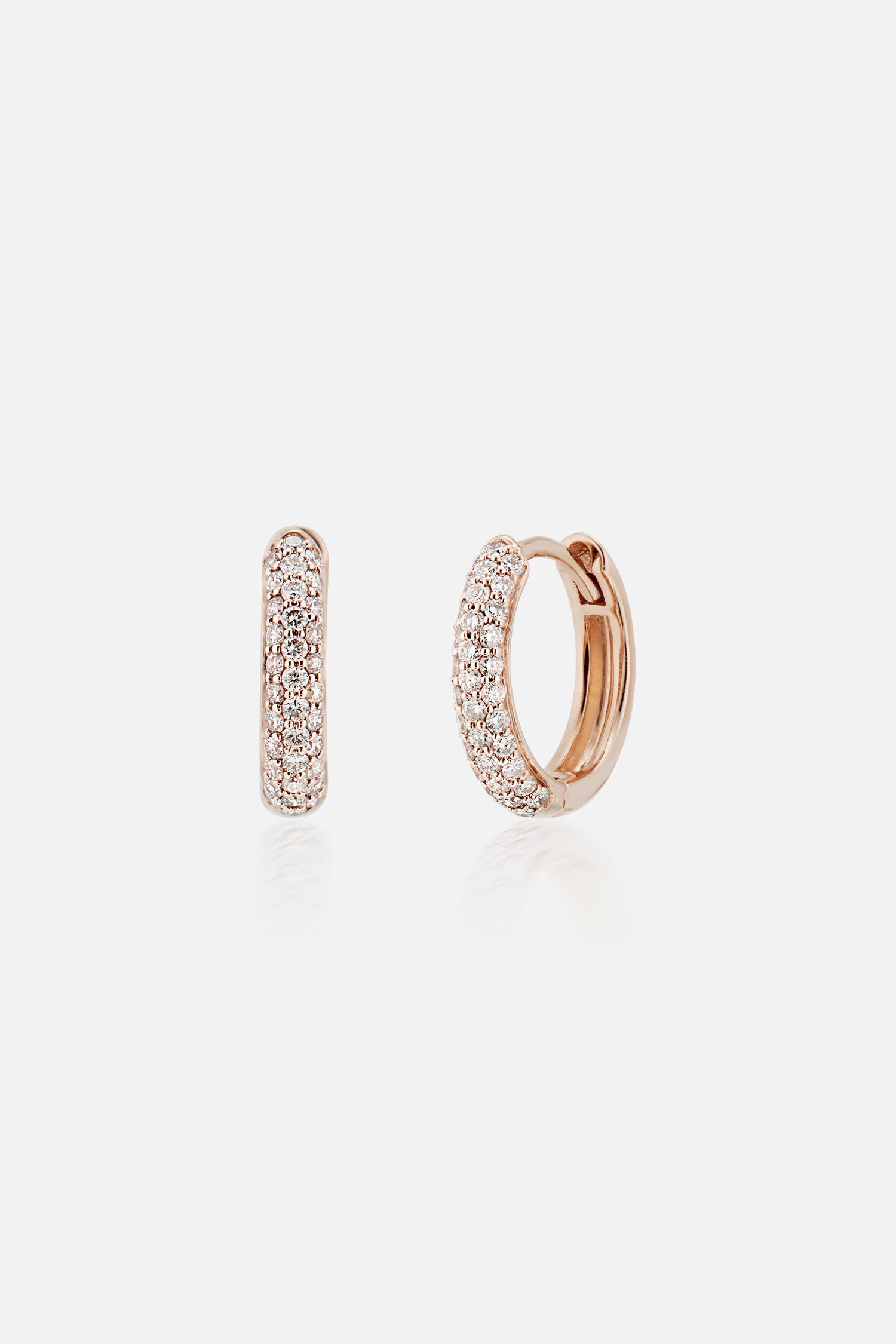 Georgia Diamond Pave Hoops | Ready to Ship