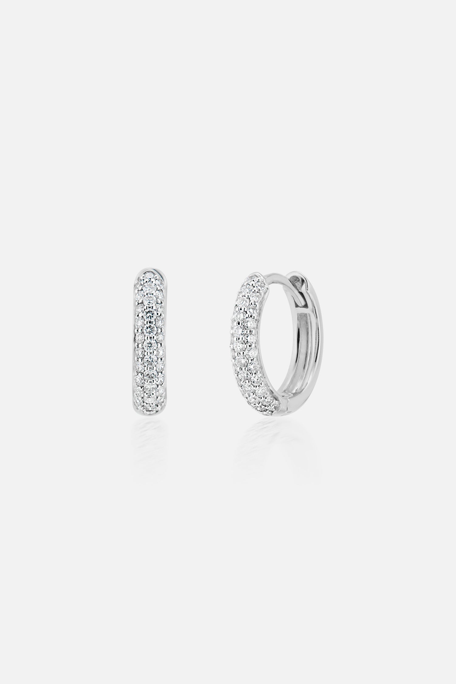 Georgia Diamond Pave Hoops