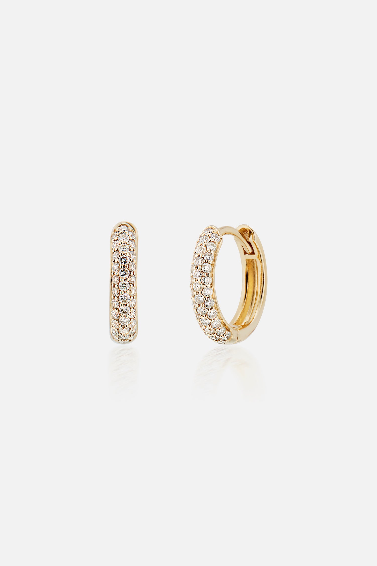 Georgia Diamond Pave Hoops | Ready to Ship