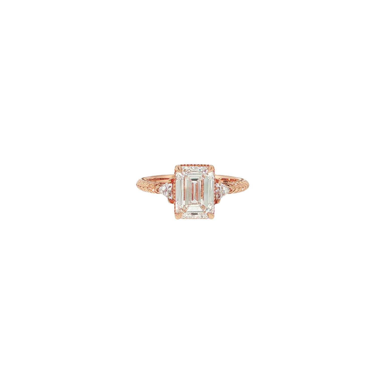No. 12 Emerald Cut Diamond Engagement Ring