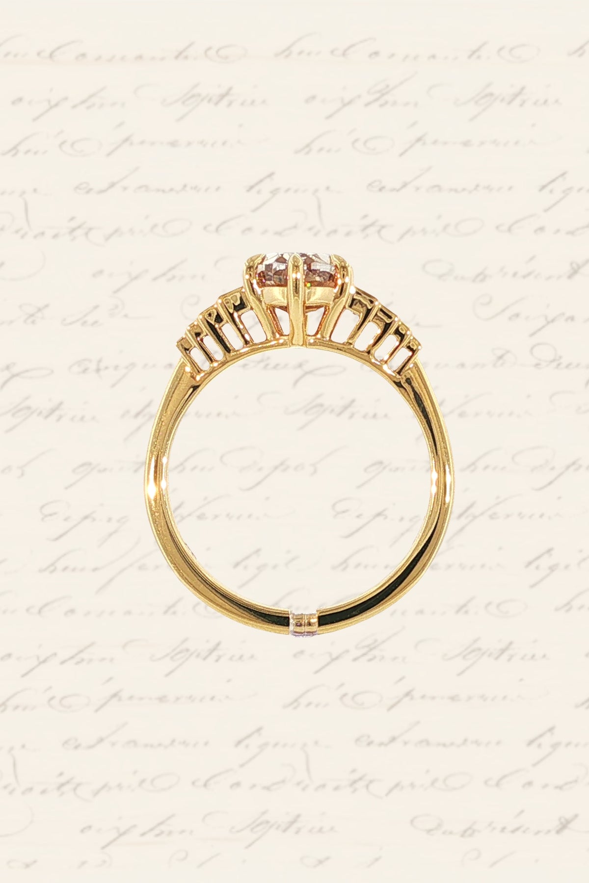 No. 09 Oval Engagement Ring in Desert Diamond