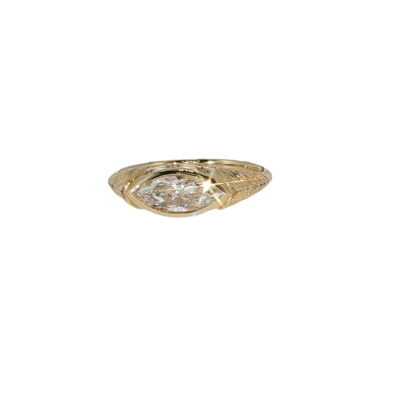 No. 06 Marquise Diamond East-West Engagement Ring | Engagement Rings Ready to Ship