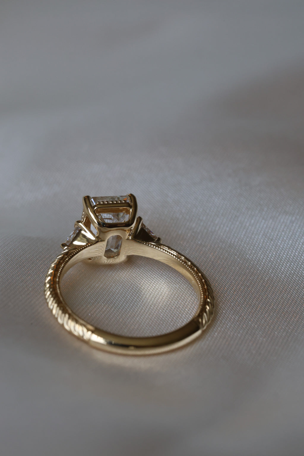 No. 12 Emerald Cut Diamond Engagement Ring