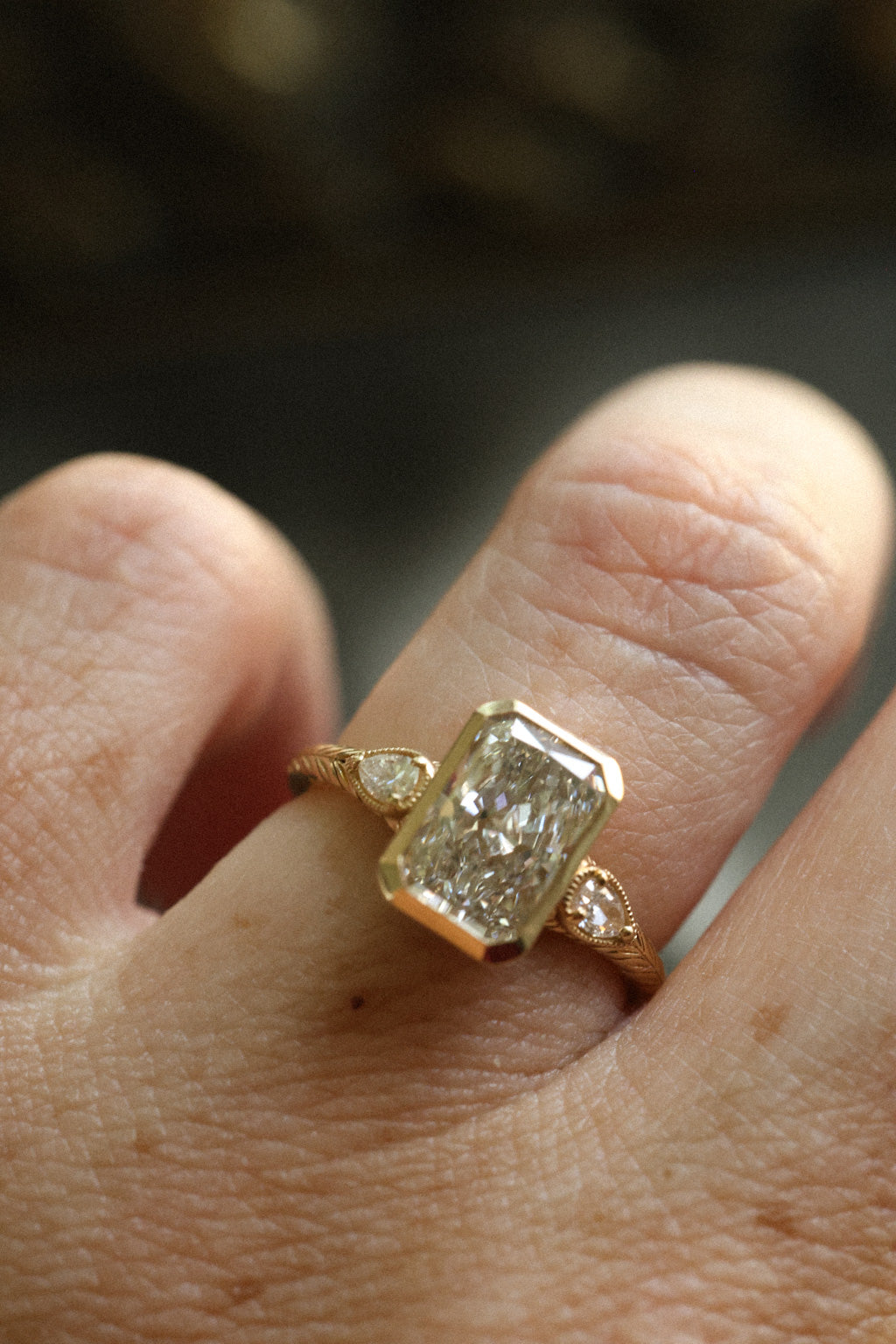 No. 16 Bezel Set Ring in Radiant Cut