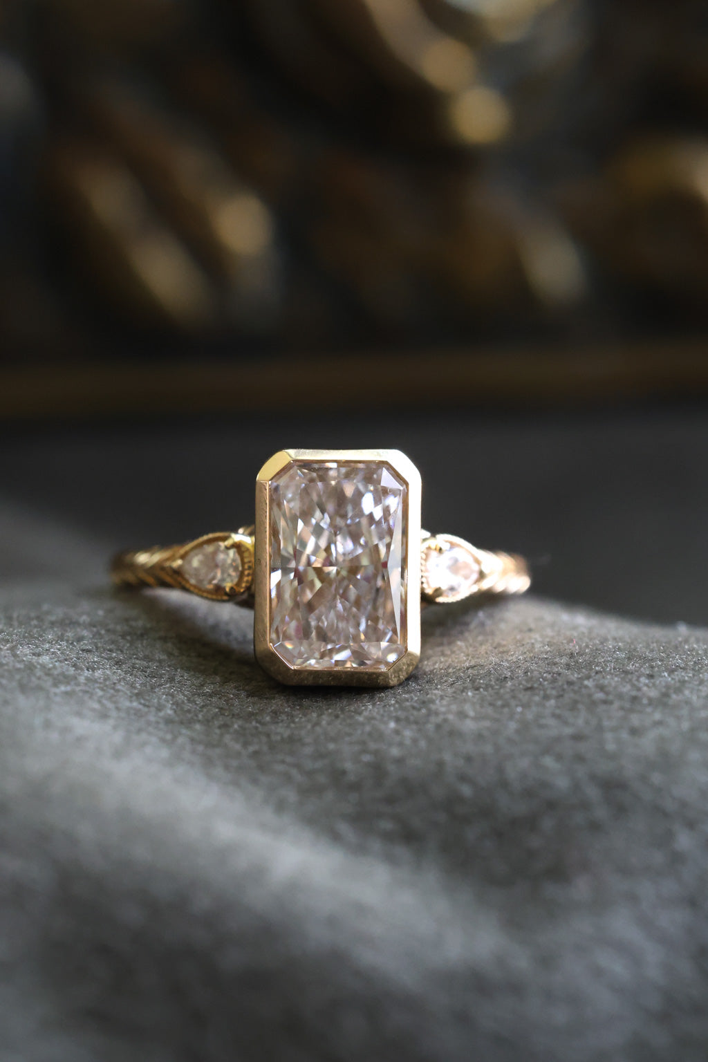 No. 16 Bezel Set Ring in Radiant Cut