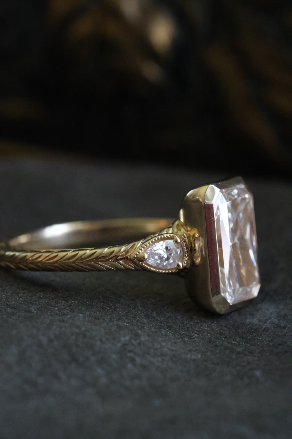 No. 16 Bezel Set Ring in Radiant Cut