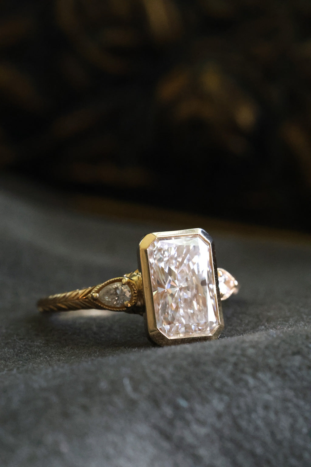 No. 16 Bezel Set Ring in Radiant Cut
