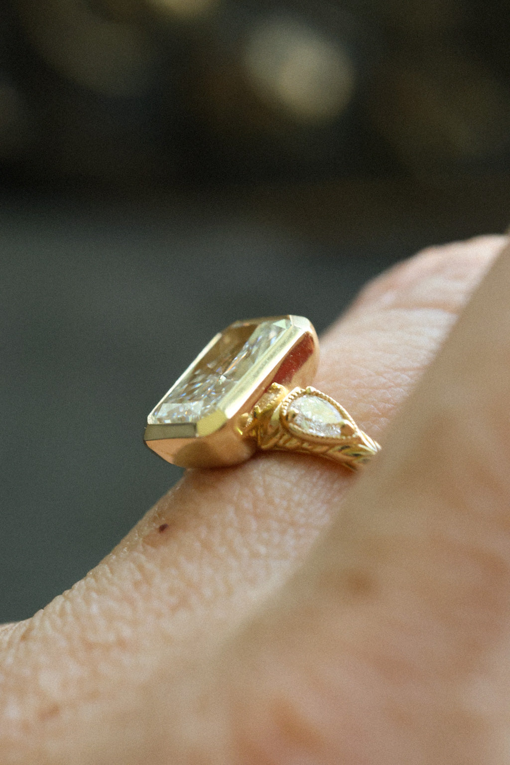 No. 16 Bezel Set Ring in Radiant Cut
