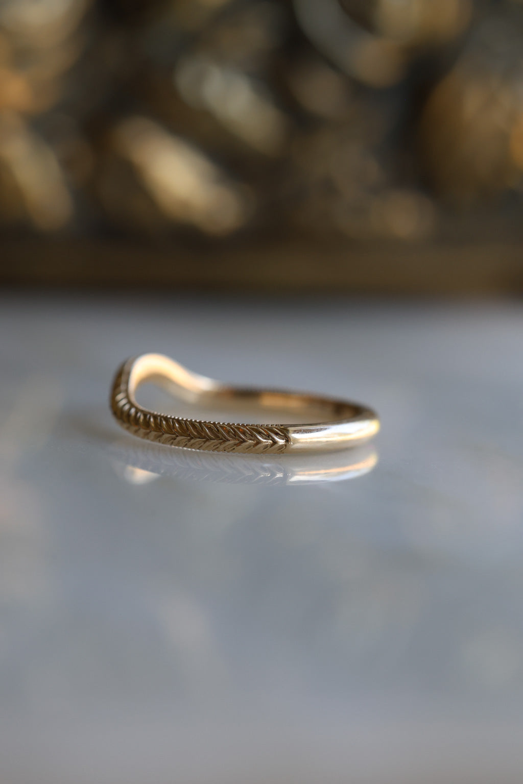 No. 12 Hand-Engraved Wedding Band