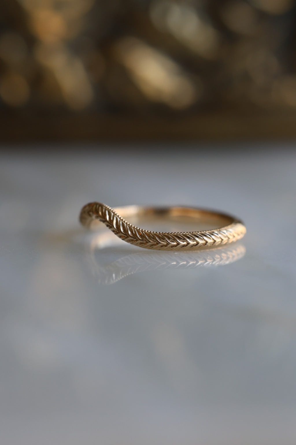 No. 12 Hand-Engraved Wedding Band