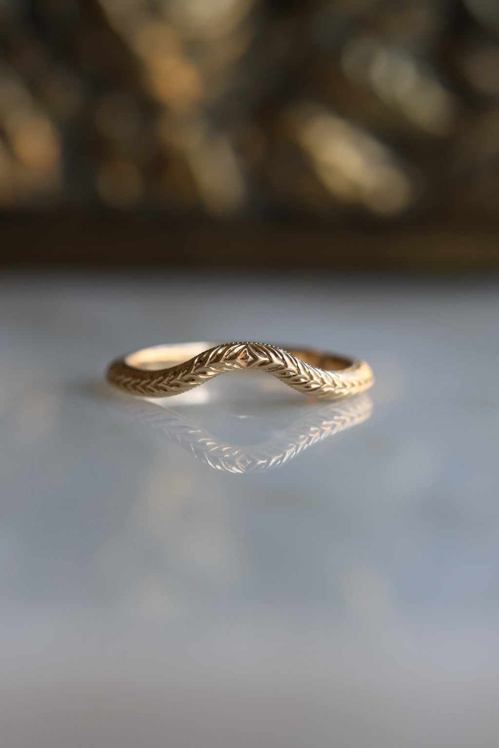 No. 12 Hand-Engraved Wedding Band