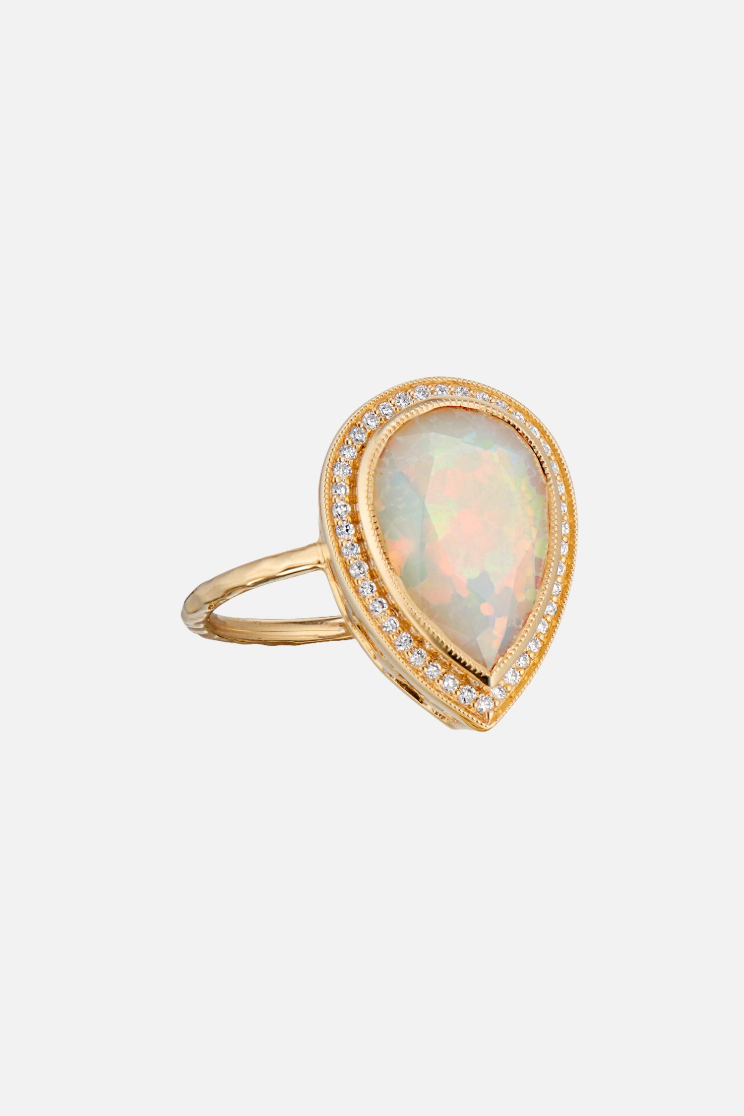 Prive Pear Opal Starfall Ring