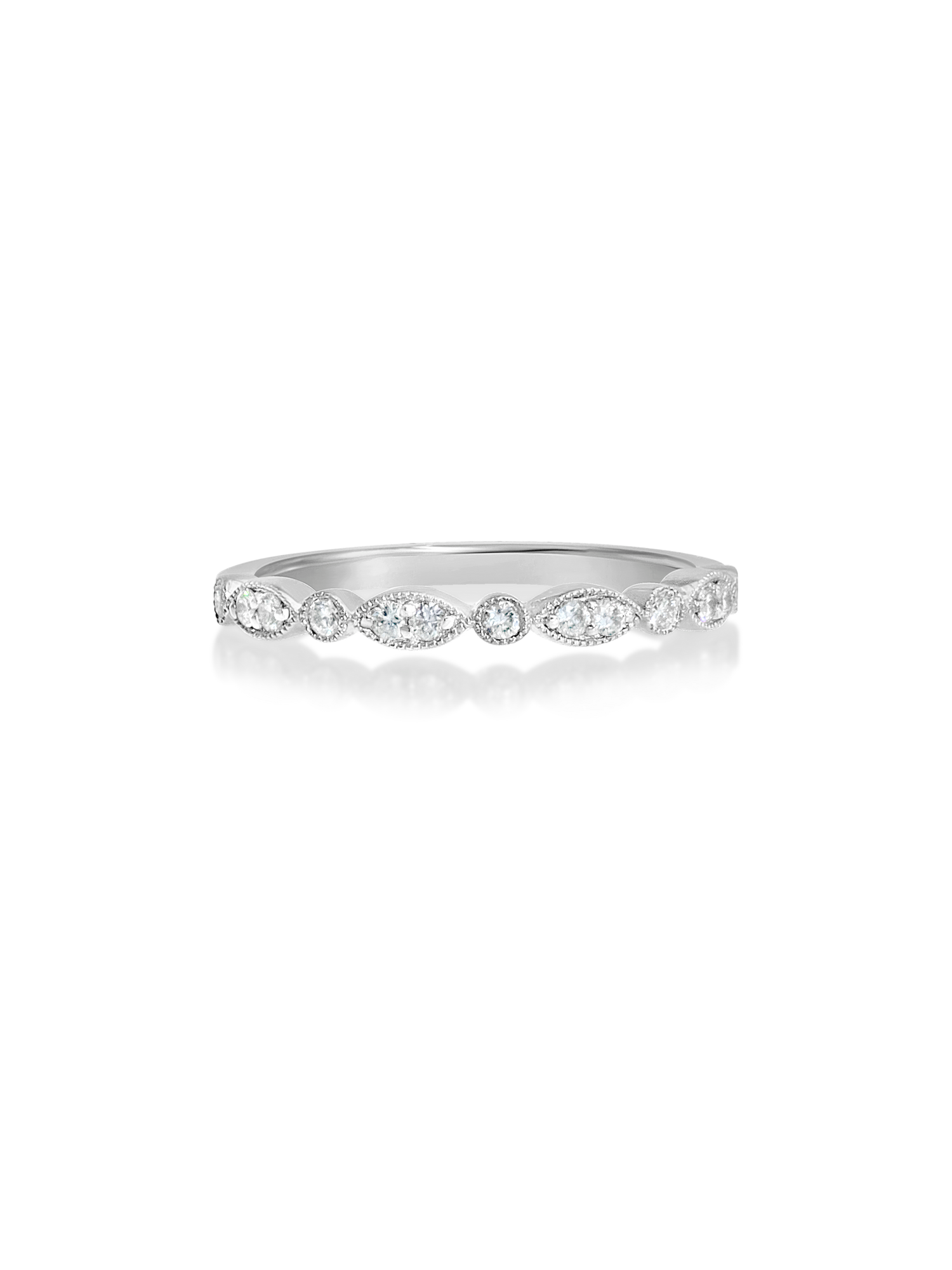 Scalloped Diamond Band