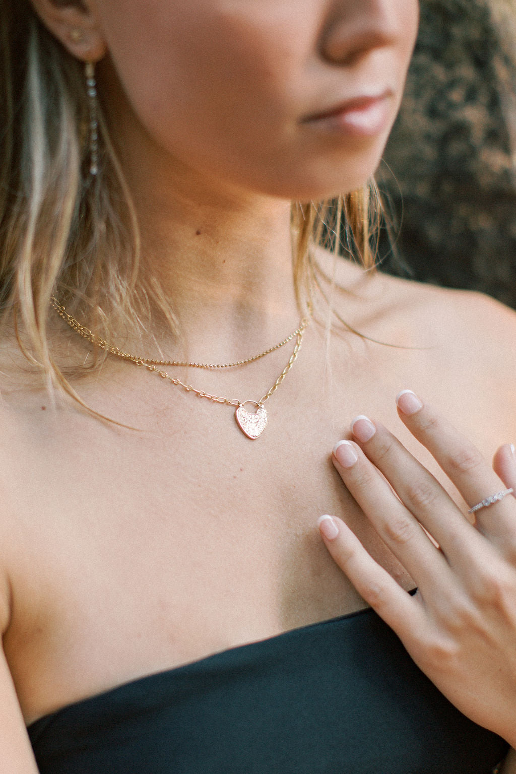 Adaline Hand-Engraved Heart Necklace