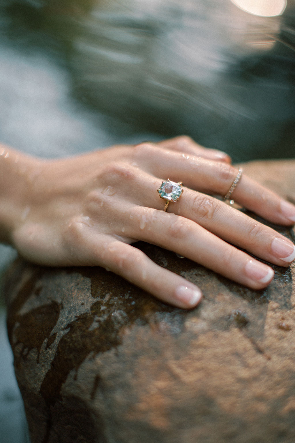 Blue Topaz Chloe Ring