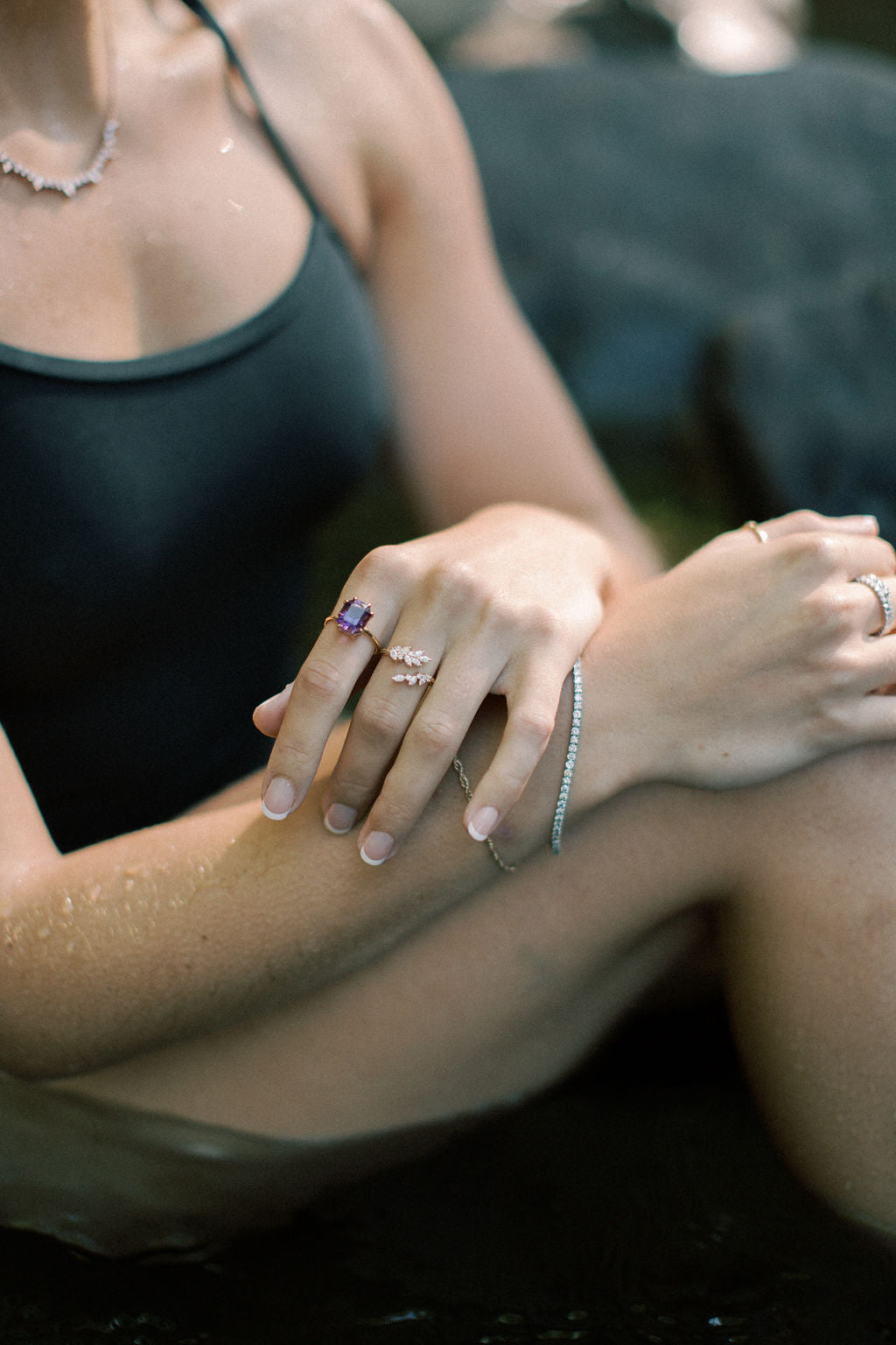 Diamond Laurel Ring